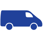 Blue icon van