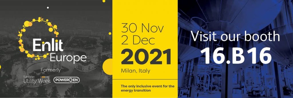 Enlit Europe: visit or booth: 16.B16, Between 30th november and 2nd of december 2021, in Milan